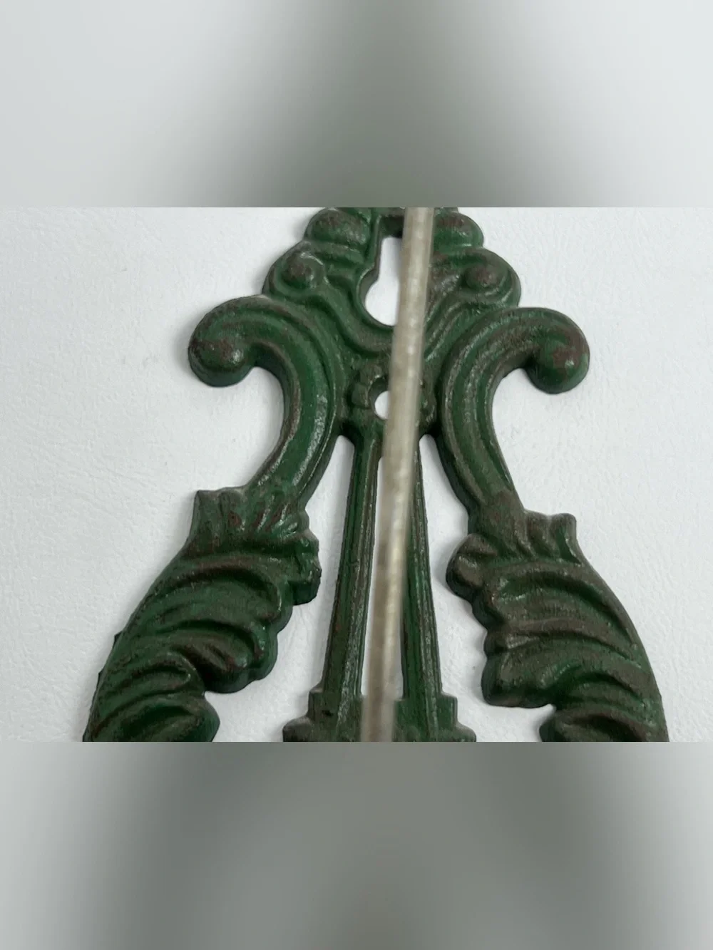 Ornate Green Decorative Wall Hook - Classic Home Accent